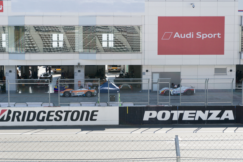 Plenty of activity going on in the pits.